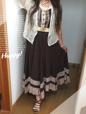 「axes femme（アクシーズファム）のアイテム（ヘアアクセサリー）」を使った、ひよこ(˙³˙)さん（レディース・152cm）の秋コーディネート