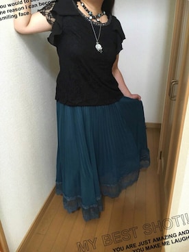 「axes femme（アクシーズファム）のアイテム（タンクトップ）」を使った、ひよこ(˙³˙)さん（レディース・152cm）の秋コーディネート