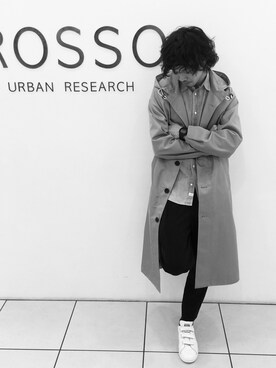 「URBAN RESEARCH ROSSO WOMEN（アーバンリサーチ　ロッソ）のアイテム（ジャケット/アウター）」を使った、Terukiさん（メンズ・175cm）の冬コーディネート