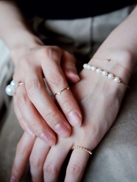 「リング」｜岩谷 英里子さん（レディース・169cm）の冬コーディネート