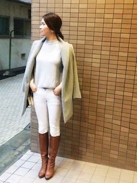 「おめかしコーデ」｜岩谷 英里子さん（レディース・169cm）の春コーディネート