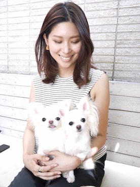 「アイテム（ピアス（両耳用））」を使った、岩谷 英里子さん（レディース・169cm・20代）の春コーディネート