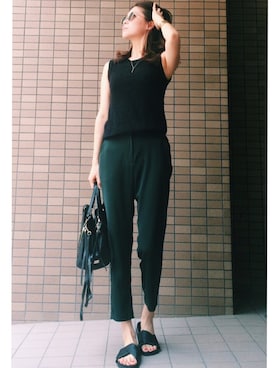 「アイテム（ピアス（両耳用））」を使った、岩谷 英里子さん（レディース・169cm・20代）の夏コーディネート