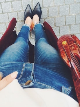 「サボ」｜岩谷 英里子さん（レディース・169cm）の夏コーディネート