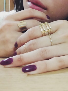 「ゴールドアクセ」｜岩谷 英里子さん（レディース・169cm）の秋コーディネート