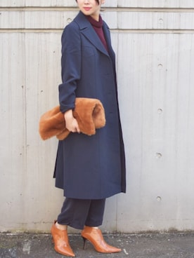 「Ameri（アメリ）のアイテム」を使った、岩谷 英里子さん（レディース・169cm）の秋コーディネート