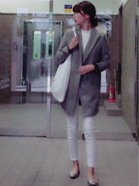 「Luz Llena（ラズレナ）のアイテム」を使った、岩谷 英里子さん（レディース・169cm）の秋コーディネート