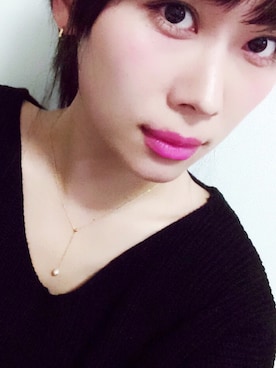 「ゴールドアクセ」｜岩谷 英里子さん（レディース・169cm）の冬コーディネート