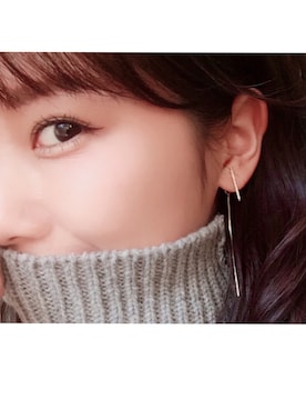 「Ameri（アメリ）のアイテム」を使った、岩谷 英里子さん（レディース・169cm）の冬コーディネート