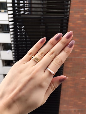 「リング」｜岩谷 英里子さん（レディース・169cm）の冬コーディネート