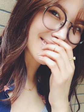 「アイテム（リング）」を使った、岩谷 英里子さん（レディース・169cm）の夏コーディネート