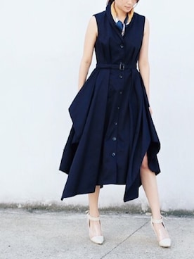 「Ameri（アメリ）のアイテム」を使った、岩谷 英里子さん（レディース・169cm）の夏コーディネート