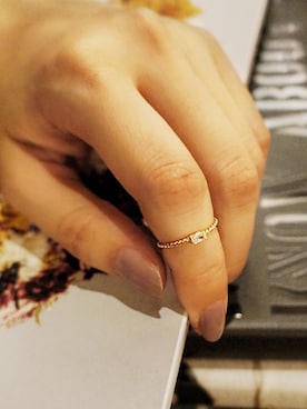 「ゴールドアクセ」｜岩谷 英里子さん（レディース・169cm）の夏コーディネート