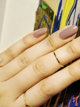 「アイテム（リング）」を使った、岩谷 英里子さん（レディース・169cm）の夏コーディネート