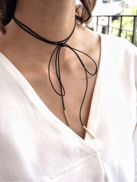 「pinon（ピノン）のアイテム」を使った、岩谷 英里子さん（レディース・169cm）の秋コーディネート