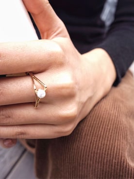 「リング」｜岩谷 英里子さん（レディース・169cm）の秋コーディネート