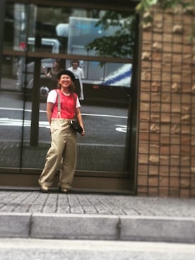 「TOUJOURS（トゥジュー）のアイテム」を使った、Misakiさん（レディース・153cm）の夏コーディネート