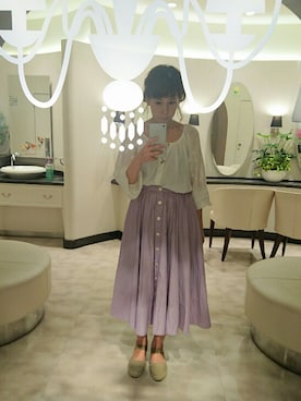 「Verginia（ヴァージニア）のアイテム」を使った、humiさん（レディース・160cm）の夏コーディネート