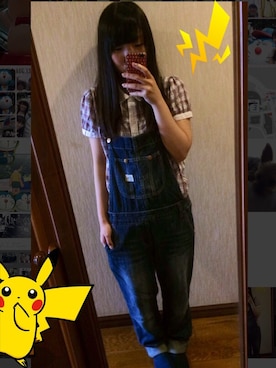 「アイテム（サロペット/オーバーオール）」を使った、みきさん（レディース・145cm・10代）の夏コーディネート
