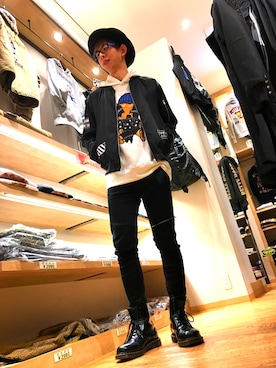 「ららぽーと」｜ミャー内さん（メンズ・176cm）の冬コーディネート
