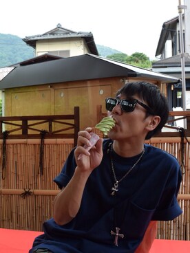 「Chrome Hearts」｜「アイテム（福袋/福箱）」を使った、がじろうさん（メンズ・173cm）の夏コーディネート