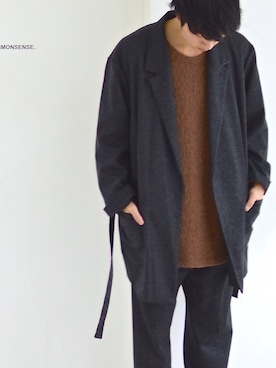 「RYU（リュー）のアイテム」を使った、iguchi_ffcさん（メンズ・171cm）の冬コーディネート