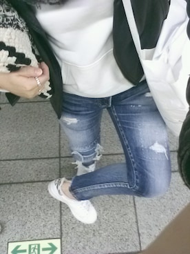 「SHEL’TTER（シェルター）のアイテム（パンツ）」を使った、K.forestさん（レディース・162cm）の冬コーディネート