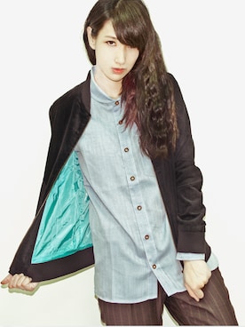 「pants」｜「アイテム（ブルゾン）」を使った、HypAさん（レディース・170cm）の夏コーディネート