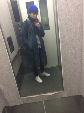 「MSPC（エムエスピーシー）のアイテム（ジャケット/アウター）」を使った、godchanさん（メンズ・168cm）の冬コーディネート