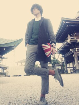 ばりのすけさん（メンズ・181cm）の冬コーディネート