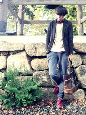 ばりのすけさん(メンズ・181cm)の冬コーディネート