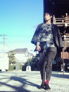 ばりのすけさん（メンズ・181cm）の冬コーディネート