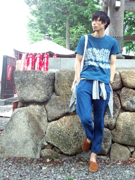 ばりのすけさん（メンズ・181cm）の夏コーディネート