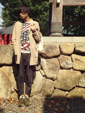 ばりのすけさん（メンズ・181cm）の秋コーディネート