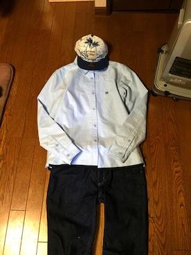 「FLIP THE SCRIPT（フリップザスクリプト）のアイテム（パンツ）」を使った、いしはらのひと。さん（メンズ・174cm）の春コーディネート
