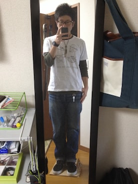 「QUENCHLOUD（クエンチラウド）のアイテム（パンツ）」を使った、イガラムさん（メンズ・178cm）の秋コーディネート
