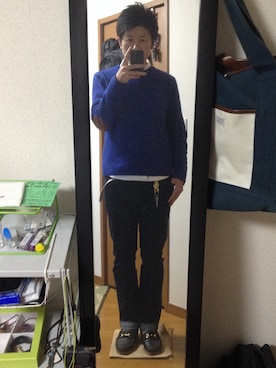 「お食事会」｜「アイテム（その他シューズ）」を使った、イガラムさん（メンズ・178cm）の秋コーディネート