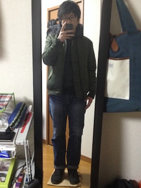 「QUENCHLOUD（クエンチラウド）のアイテム（パンツ）」を使った、イガラムさん（メンズ・178cm）の冬コーディネート
