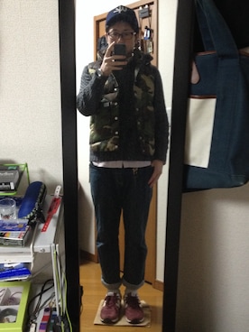 「QUENCHLOUD（クエンチラウド）のアイテム（パンツ）」を使った、イガラムさん（メンズ・178cm）の春コーディネート
