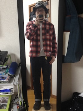 「QUENCHLOUD（クエンチラウド）のアイテム（トップス）」を使った、イガラムさん（メンズ・178cm）の春コーディネート