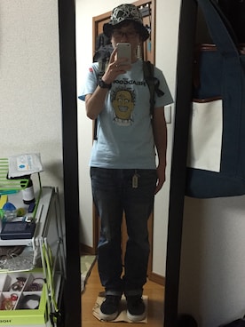 「QUENCHLOUD（クエンチラウド）のアイテム（パンツ）」を使った、イガラムさん（メンズ・178cm）の夏コーディネート