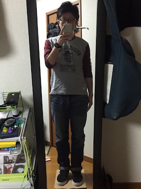 「QUENCHLOUD（クエンチラウド）のアイテム」を使った、イガラムさん（メンズ・178cm）の秋コーディネート