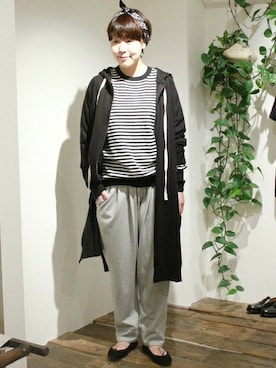 「JOURNAL STANDARD LUXE（ジャーナルスタンダード　ラックス）のアイテム」を使った、luxe銀座店スタッフさん（レディース・162cm）の秋コーディネート