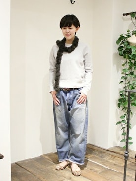 「JOURNAL STANDARD LUXE（ジャーナルスタンダード　ラックス）のアイテム」を使った、luxe銀座店スタッフさん（レディース・162cm）の秋コーディネート