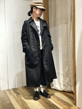 「JOURNAL STANDARD LUXE（ジャーナルスタンダード　ラックス）のアイテム（ジャケット/アウター）」を使った、luxe銀座店スタッフさん（レディース・154cm）の冬コーディネート