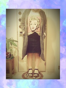 「AZUL（アズール）のアイテム（その他アウター）」を使った、rihoさん（レディース・163cm）の春コーディネート
