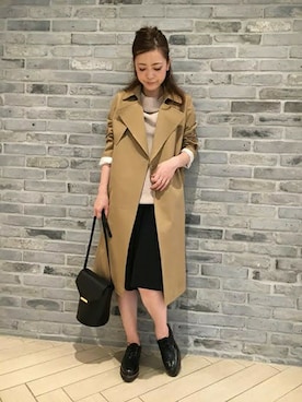 「Noble（ノーブル）のアイテム（ジャケット/アウター）」を使った、Noble天神ビオロ店スタッフさん（レディース・163cm）の秋コーディネート