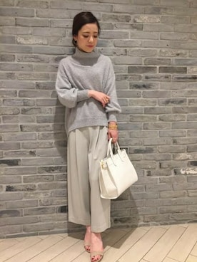 Noble天神ビオロ店スタッフさん(レディース・163cm)の冬コーディネート