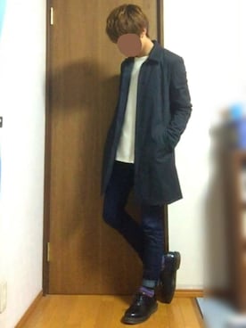 「Dr. Martens（ドクターマーチン）のDr.Martens (ドクターマーチン)/1461 3EYE GIBSON SHOES（その他シューズ）」を使った、shunさん（メンズ・173cm）の春コーディネート