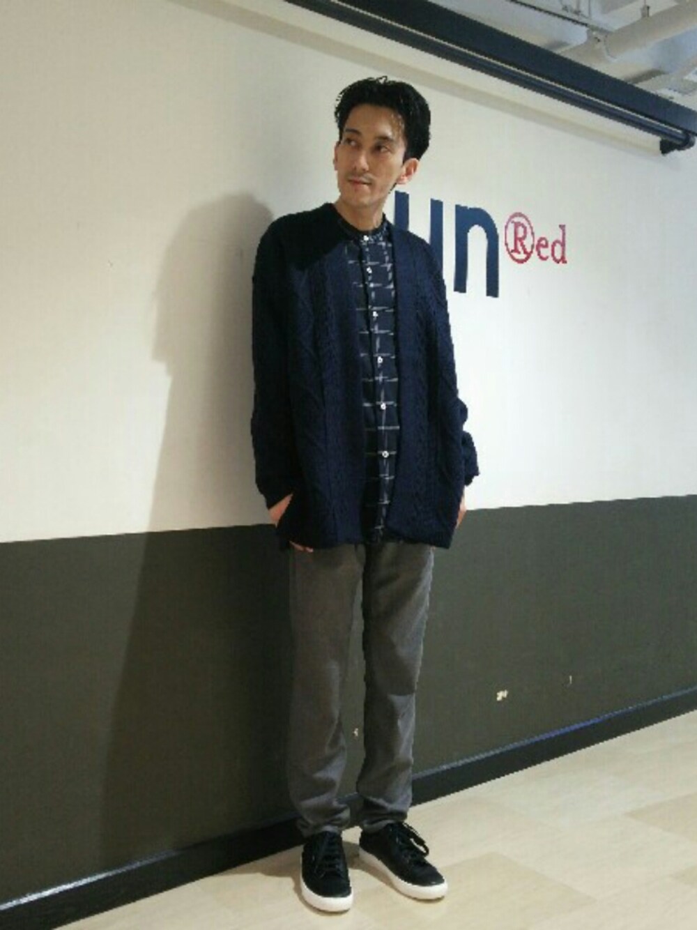 「ジュンレッド福岡PARCO」｜「JUNREDのアイテム（シャツ/ブラウス、その他）」を使った、Daikiさん（メンズ・174cm）の冬コーディネートの1枚目の写真
